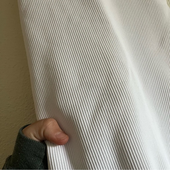 NWOT 🌺Free People Happiness Runs Ribbed Onsie /Jumpsuit in White Size M/L - Picture 9 of 13